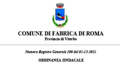 Ordinanza Sindacale n. 100 - Revoca delle ordinanze di non potabilità