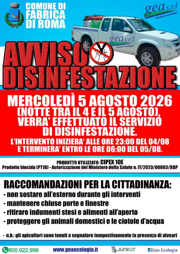 disinfestazione