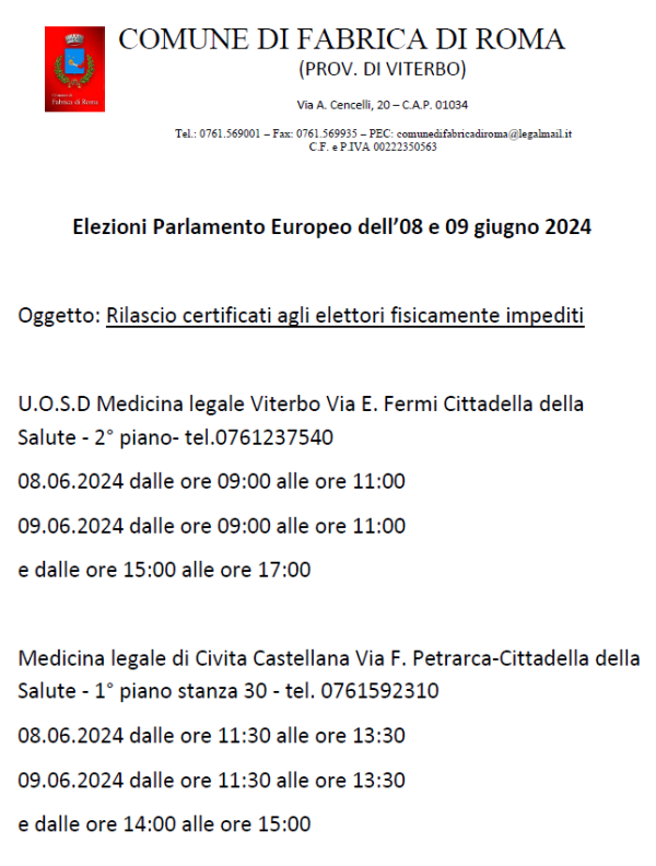 rilascio certificati